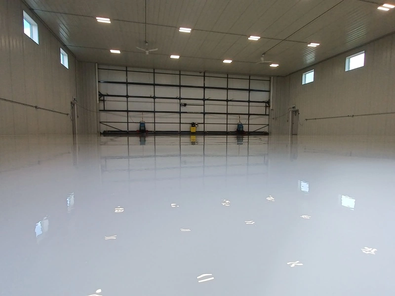 A Winnipeg warehouse with an epoxy floor coating.
